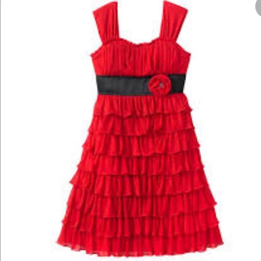 MY MICHELLE GIRLS DRESS RED SIZE 14